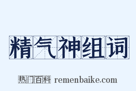 精气神组词是什么意思的图片